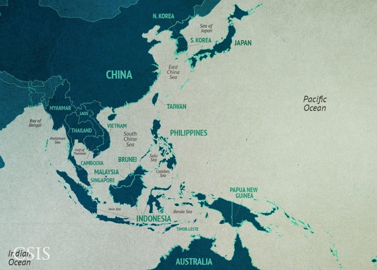 ramani ya China sea