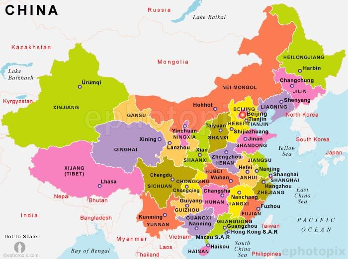 China ramani na marekani