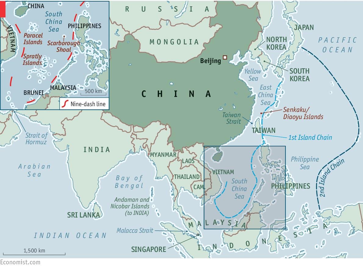 ramani ya China islands