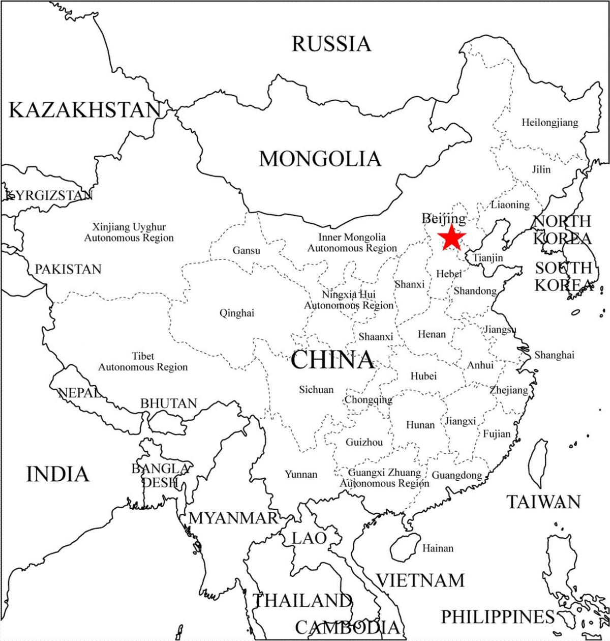 China muhtasari ramani