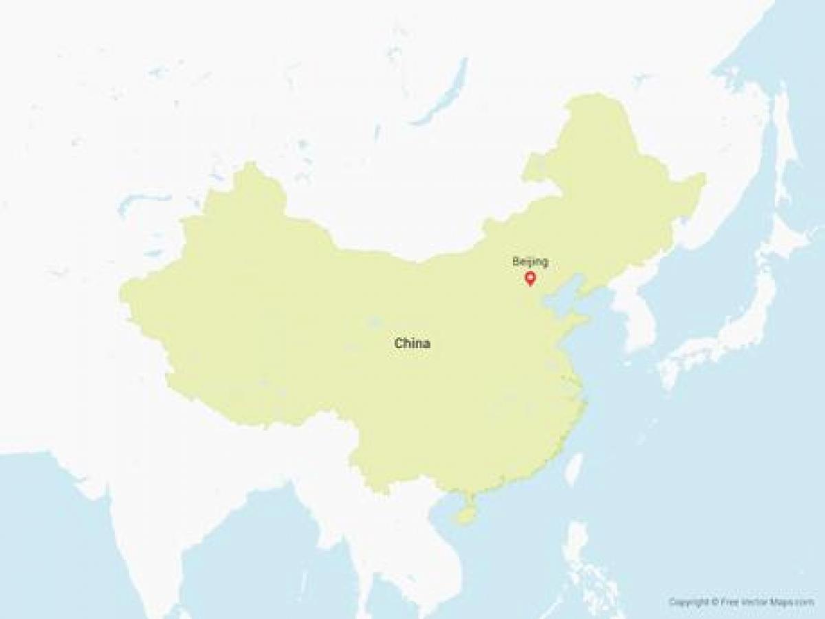vector ramani ya China