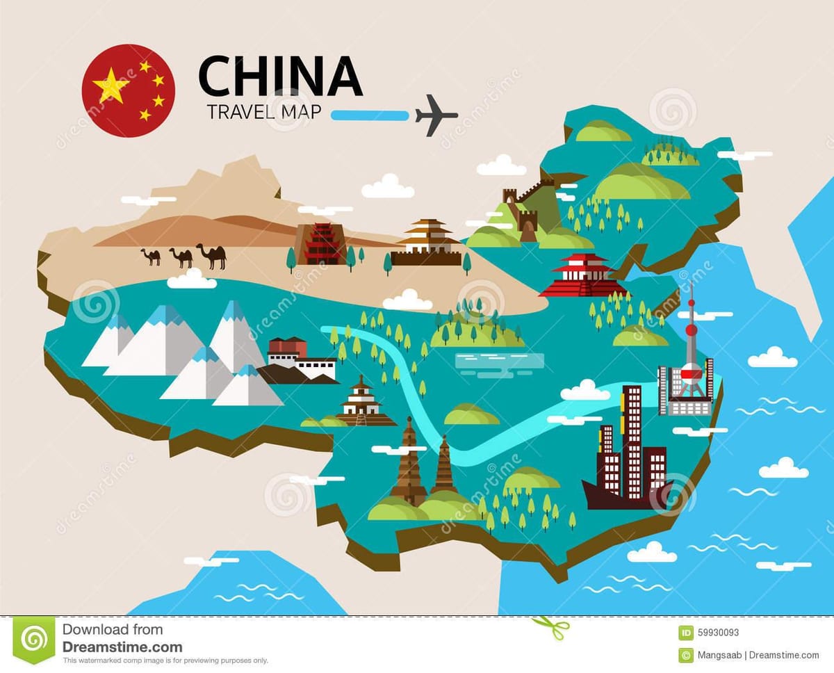 kusafiri ramani ya China
