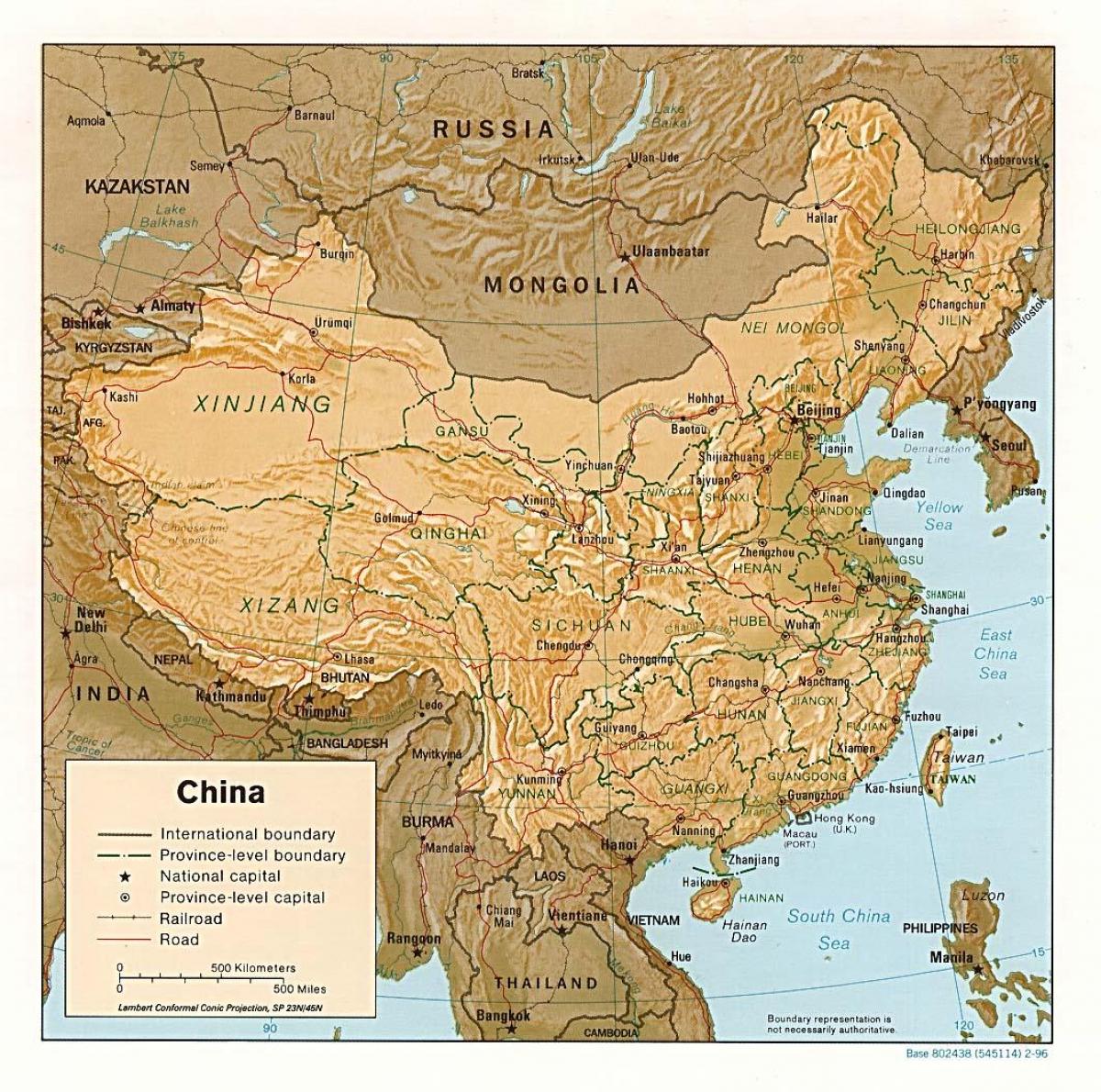 kijiografia ramani China