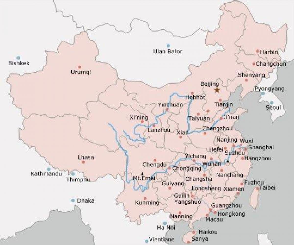 ramani China miji