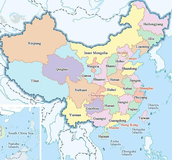 ramani ya China