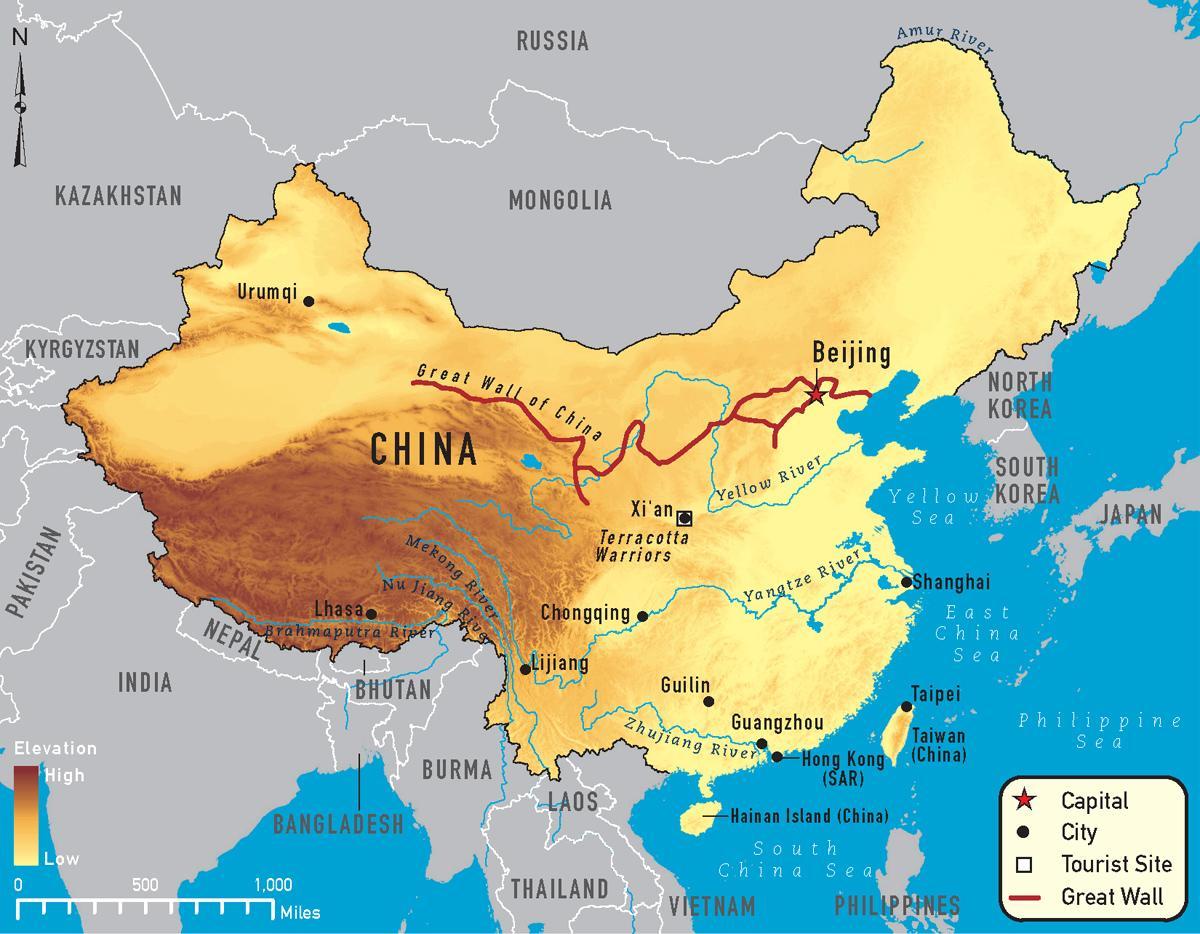 China ramani ya mito