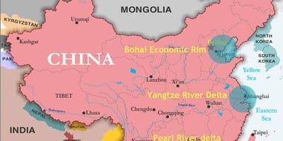 Ramani ya China bandari