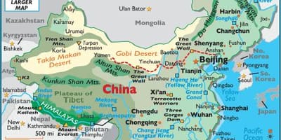 China ramani jiografia