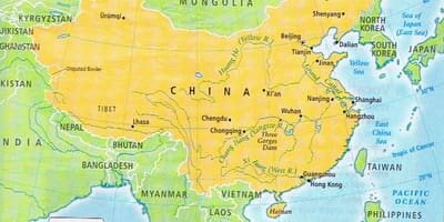 Ramani ya China mpaka