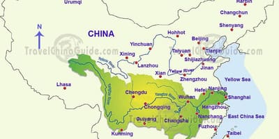China ramani mto yangtze