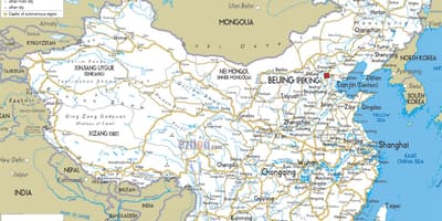 China barabara ramani