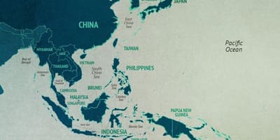 Ramani ya afrika ya China sea kanda