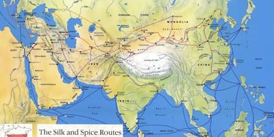 Silk road China ramani