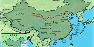 Ramani ya China ukuta mkuu