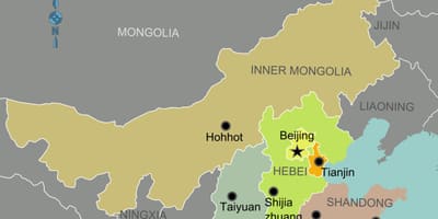 Ramani ya kaskazini mwa China
