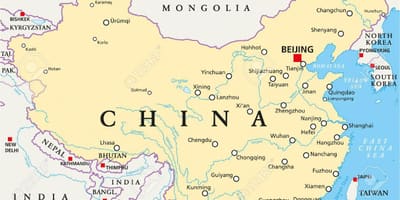 China mji mkuu ramani