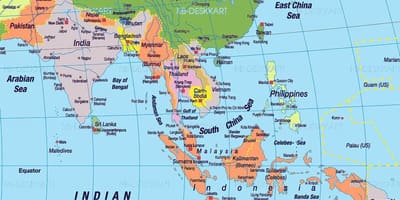 China ya kusini ramani