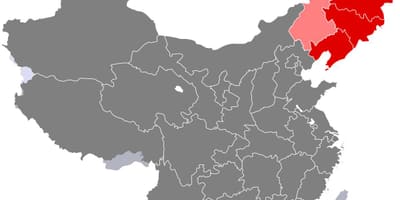 Kaskazini ya China ramani